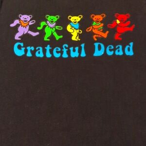 Grateful Dead Black Short Sleeve Tee with Dancing Bears